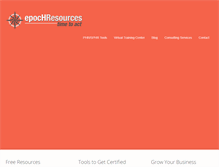 Tablet Screenshot of epochresources.com